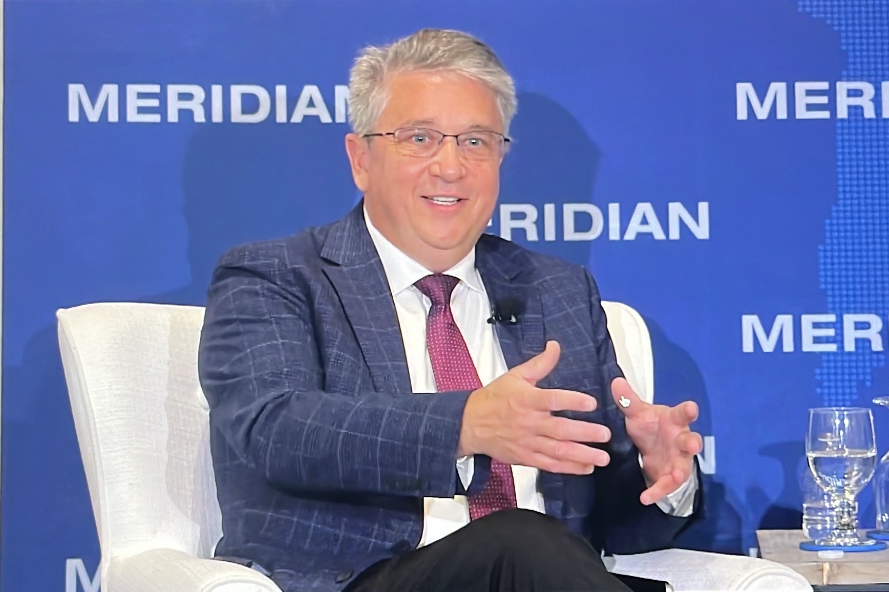 Speaking at the Meridian conference